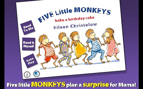 Five Little Monkeys Bake a Birthday Cake - App on Amazon Appstore
